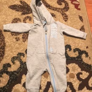 One piece sweatsuit